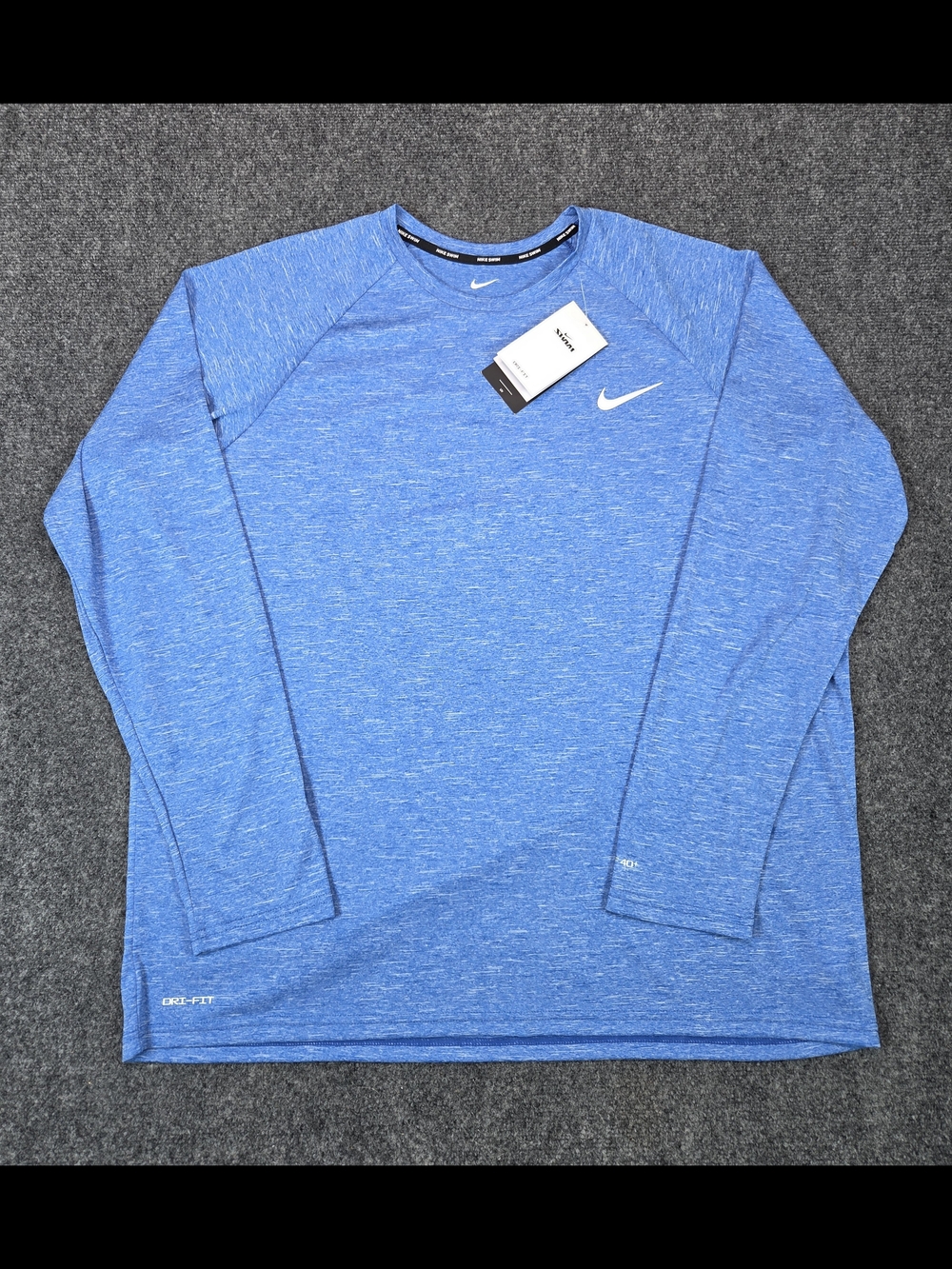 NEW Nike Swim Men’s Dri-FIT Long Sleeve Performance Shirt - Blue
